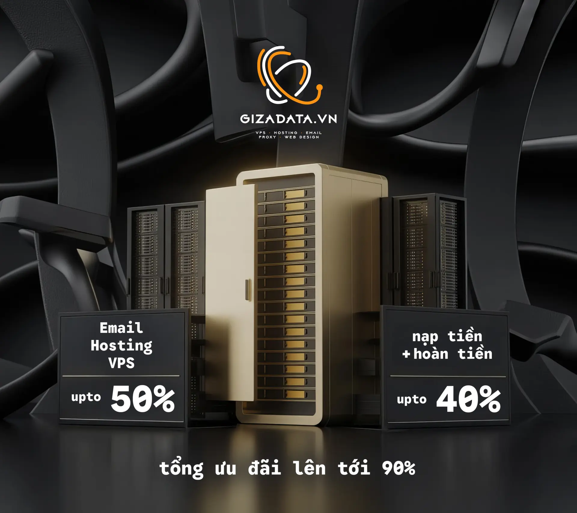 Tháng 10 rực rỡ với tổng ưu đãi lên tới 90%. VPS, Hosting, Email UPTO 50%, Nạp và hoàn tiền UPTO 40%